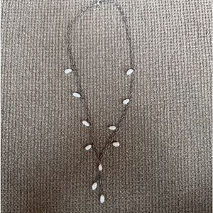 Silver Chain and Pearl Necklace